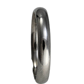 Aliança de aço para namoro - 4 mm