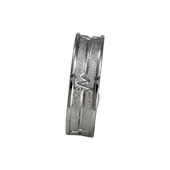 Aliança de aço para namoro 6 mm