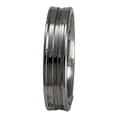 Aliança de aço para namoro - 5 mm