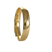 Aliança Folheada para noivado ou casamento - 5 mm