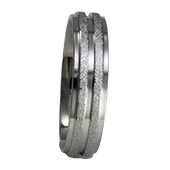 Aliança de aço para namoro - 6 mm
