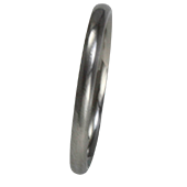 Aliança de aço 2 mm para namoro