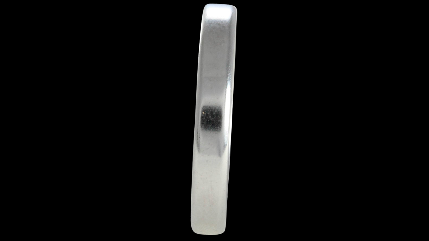 Aliança de prata para namoro - 3 mm