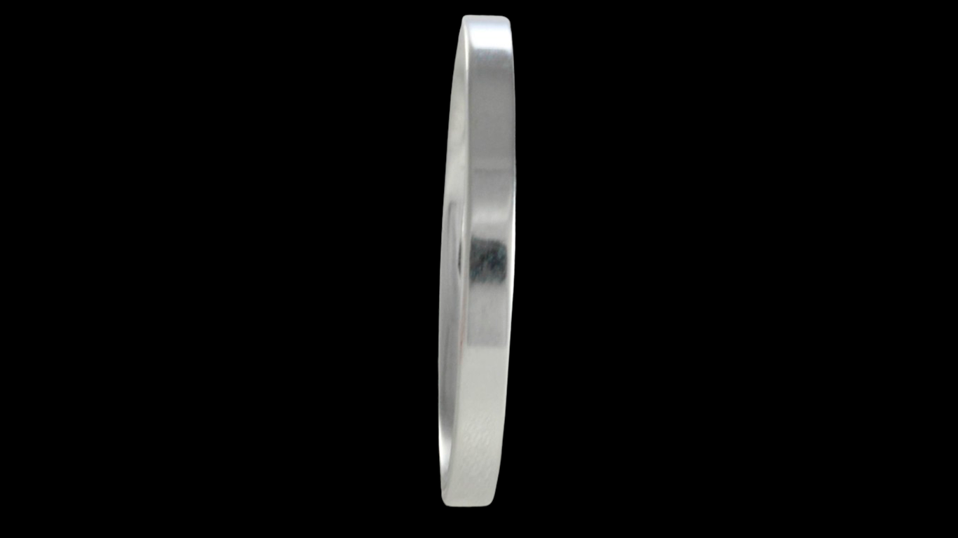 Aliança de prata para namoro - 3 mm
