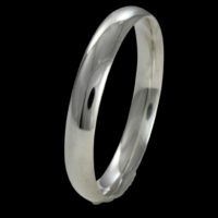 Aliança de prata 925 para namoro - 4 mm