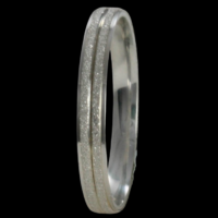 Aliança de prata 925 para namoro - 3 mm
