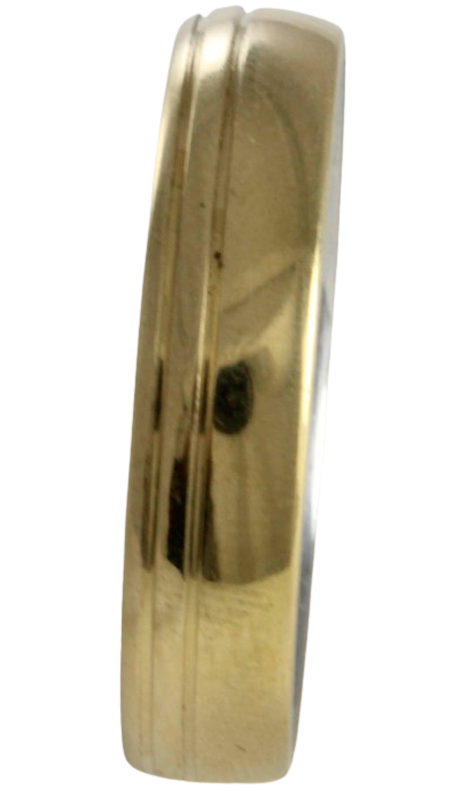 Aliança para noivado ou casamento de moeda - 6 mm