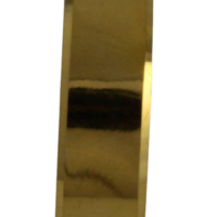 Aliança para noivado ou casamento de moeda - 6 mm - reta