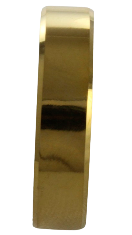 Aliança para noivado ou casamento de moeda - 6 mm - reta