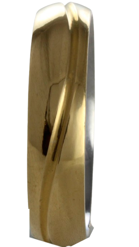 Aliança para noivado ou casamento de moeda - 6 mm