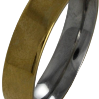 Aliança para noivado ou casamento de moeda - 6 mm