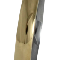 Aliança para noivado ou casamento de moeda - 4 mm -  redonda