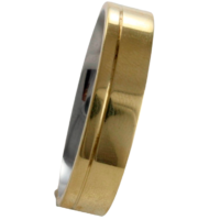 Aliança para noivado ou casamento de moeda - 6 mm