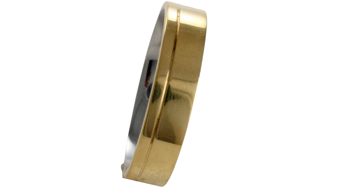 Aliança para noivado ou casamento de moeda - 6 mm