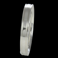 Aliança de prata para namoro - 3 mm