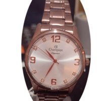 Relógio feminino pulseira de maetal marrom