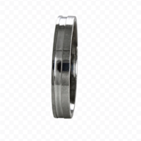 Aliança de aço para namoro 4 mm