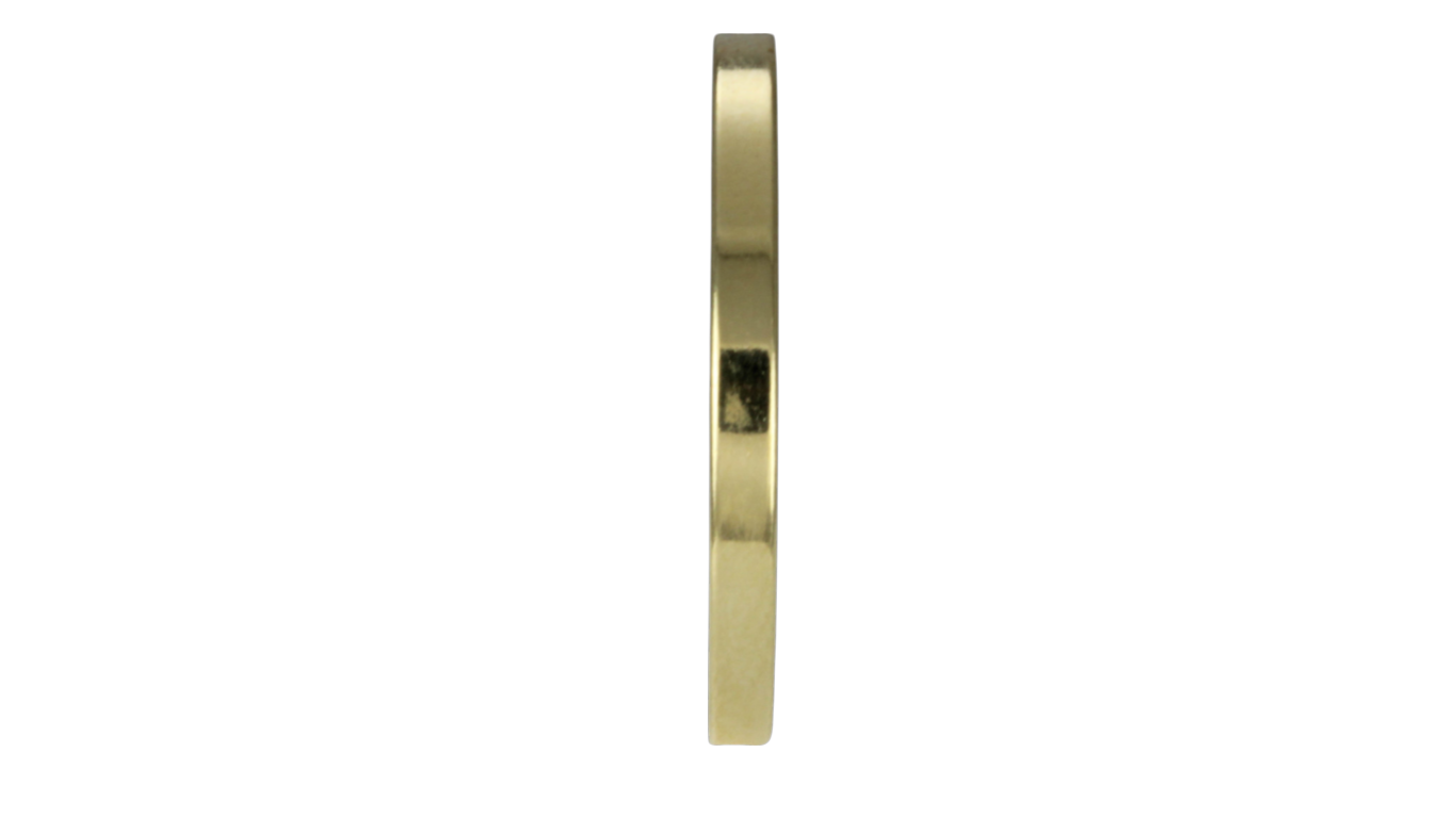 Aliança folheada 2mm